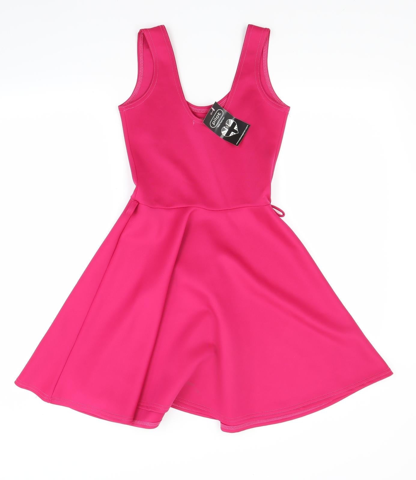 Womens UK Size 8 Pilot Pink Tunic Tank