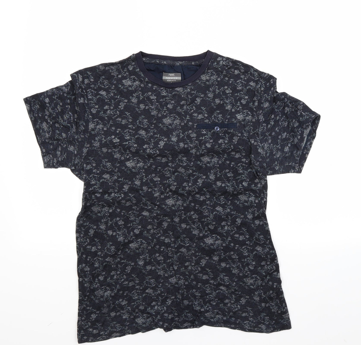 Womens UK Size S NEXT Blue Basic T-Shirt