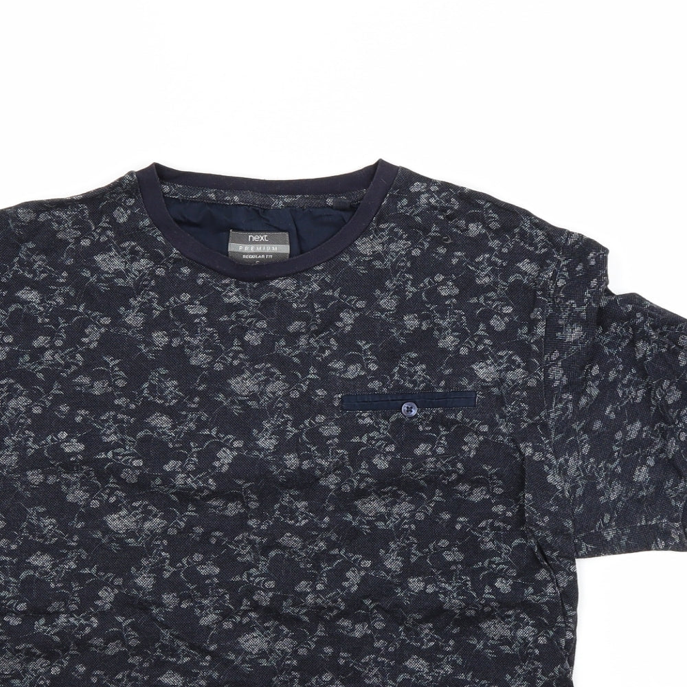 Womens UK Size S NEXT Blue Basic T-Shirt