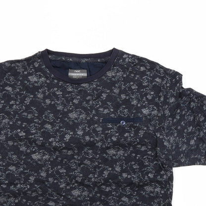 Womens UK Size S NEXT Blue Basic T-Shirt