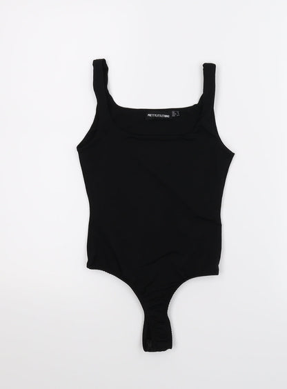 PRETTYLITTLETHING Womens Black   Basic Tank Size 6