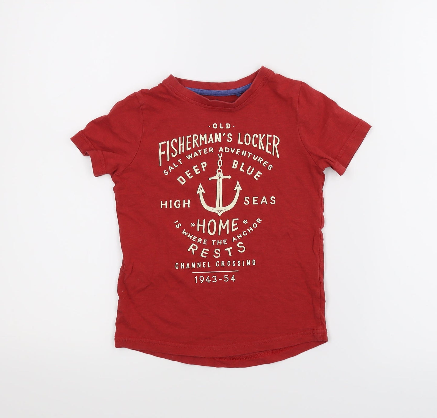 TU  Boys Red   Basic T-Shirt Size 4 Years