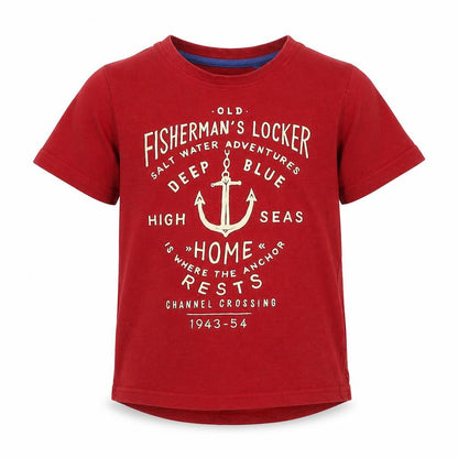 Tu  Boys Red   Basic T-Shirt Size 4 Years