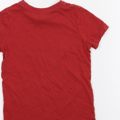 TU  Boys Red   Basic T-Shirt Size 4 Years