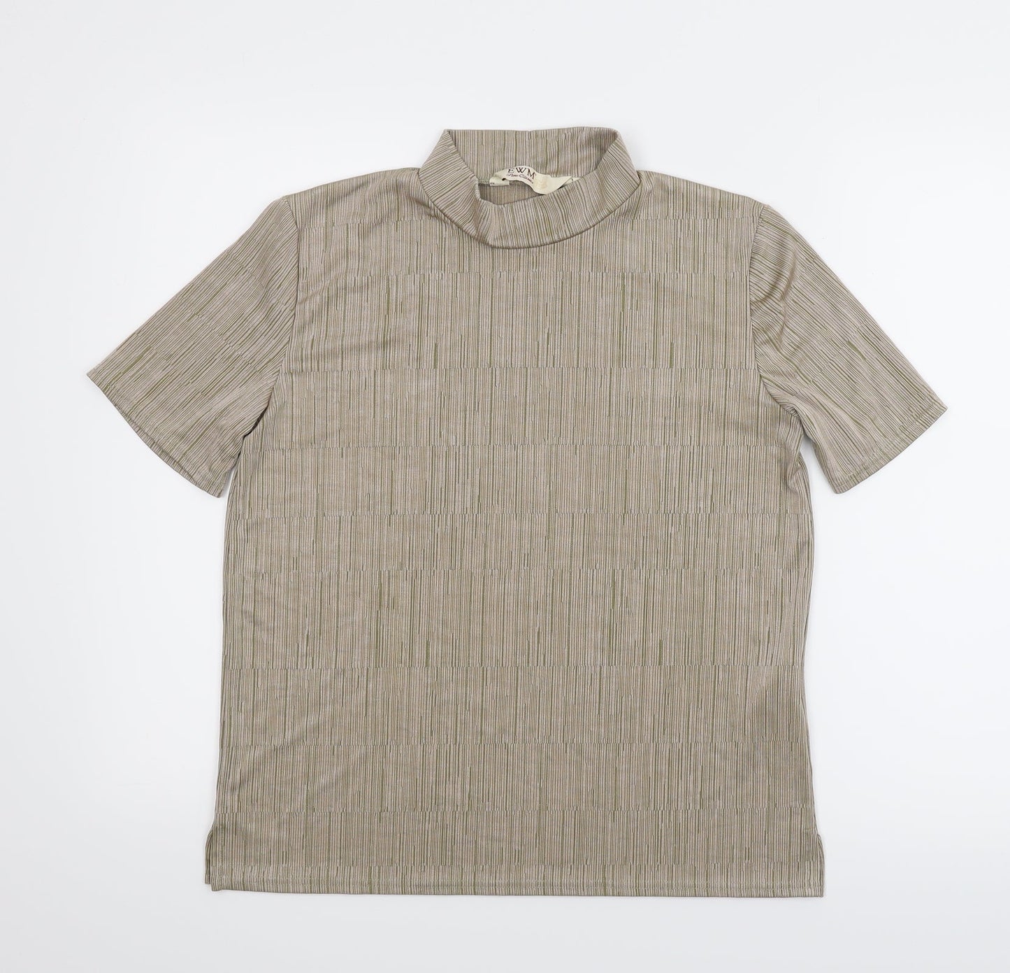 EWM Womens Beige   Basic Blouse Size 18