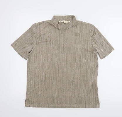 EWM Womens Beige   Basic Blouse Size 18