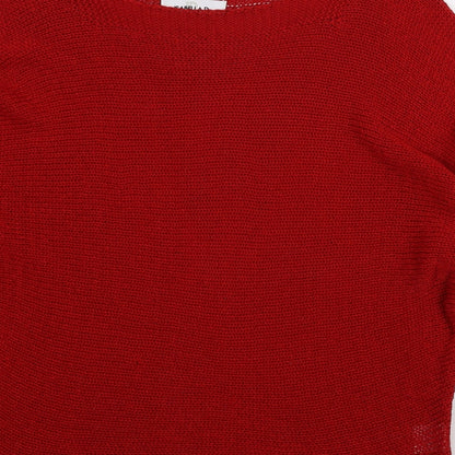 Isabella D Womens Red   Pullover Jumper Size S