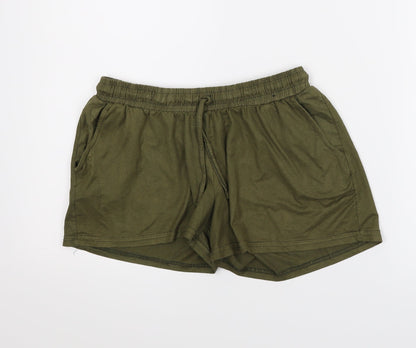 Atmosphere Womens Green   Paperbag Shorts Size 10
