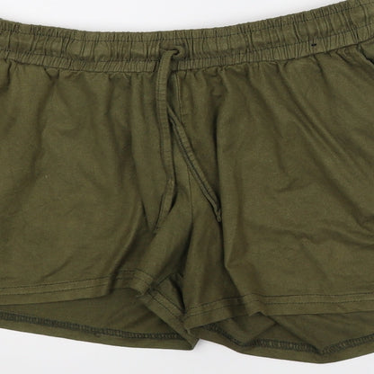 Atmosphere Womens Green   Paperbag Shorts Size 10