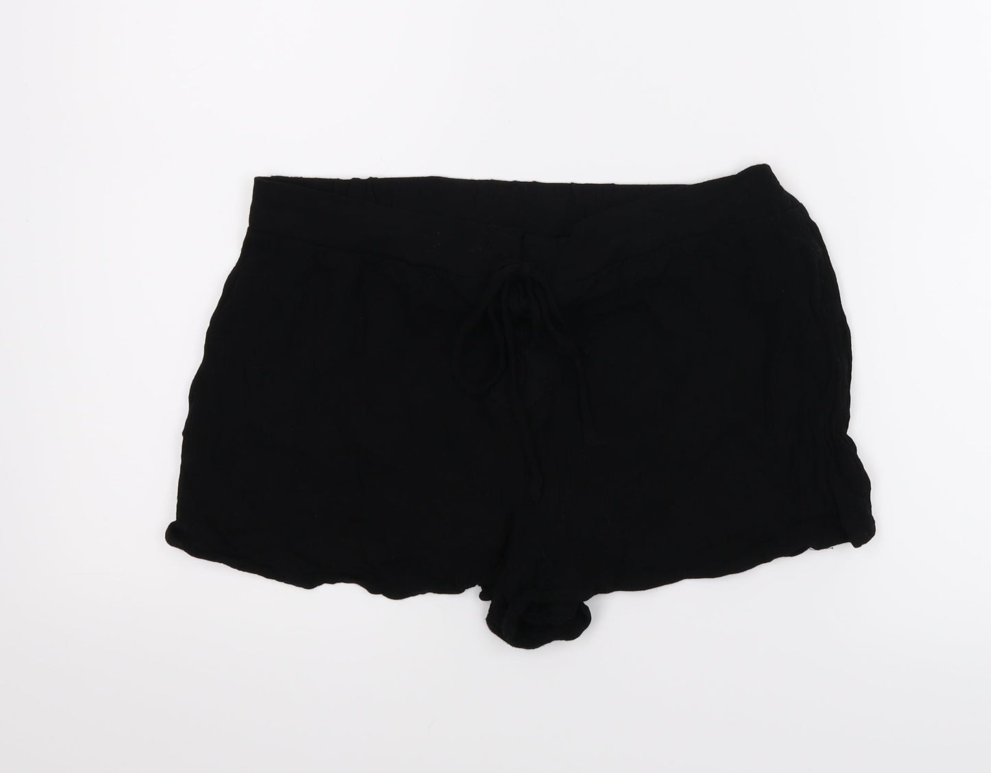 FOREVR 21 Womens Black   Paperbag Shorts Size M