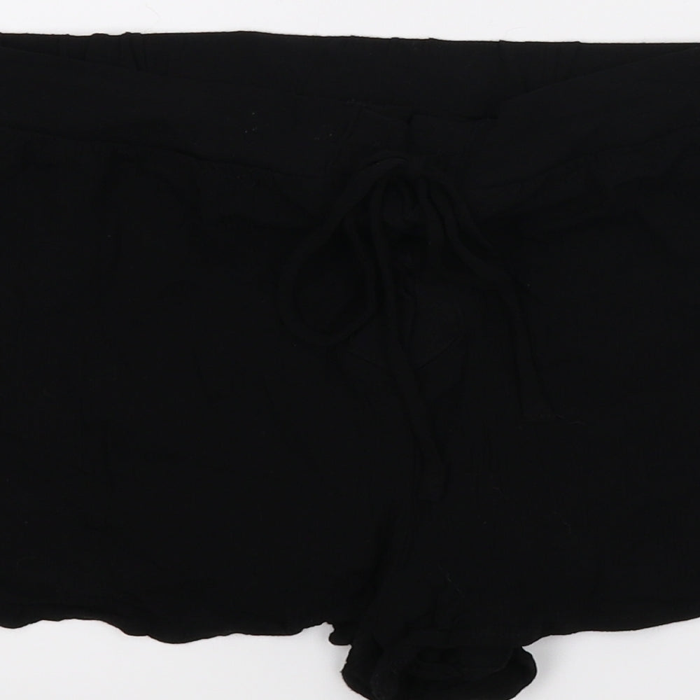 FOREVR 21 Womens Black   Paperbag Shorts Size M