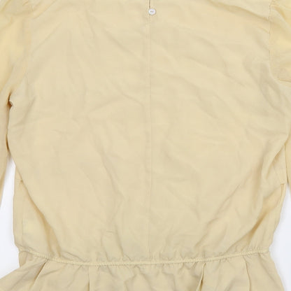 Womens UK Size 12 NEXT Beige Basic Blouse