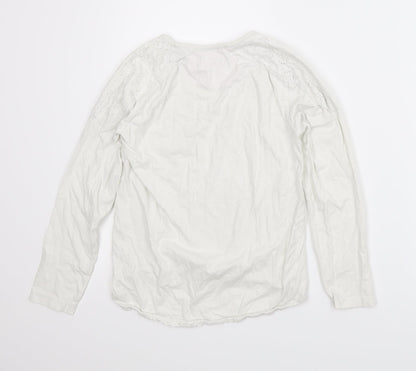 YD Girls White   Basic T-Shirt Size 11-12 Years