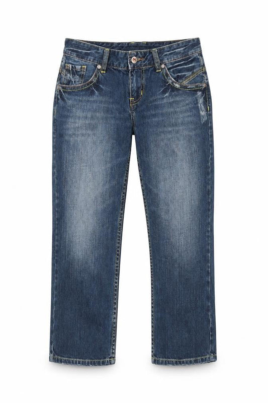 Mens UK Size 30 in Cropp Regular Fit Cropped Blue Jeans