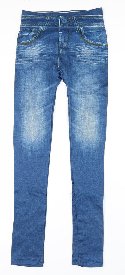 Zlimmy Womens Blue   Jegging Leggings Size S L28 in