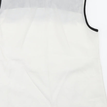 Womens UK Size 10 George White Basic Blouse