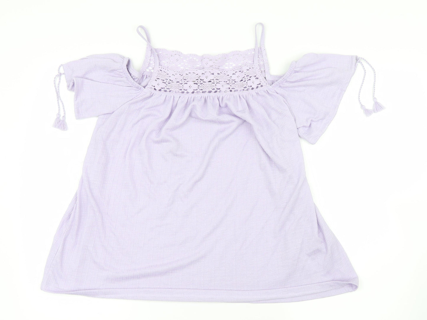 Womens UK Size 8 George Purple Basic Blouse