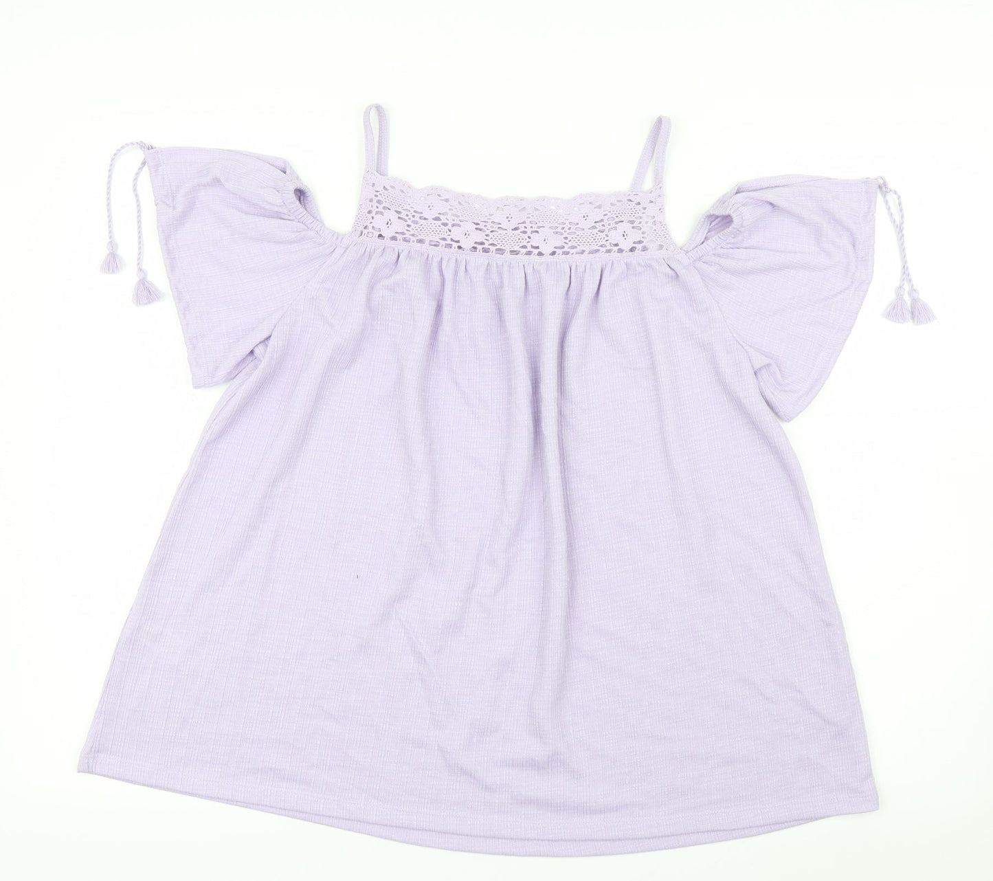 Womens UK Size 8 George Purple Basic Blouse