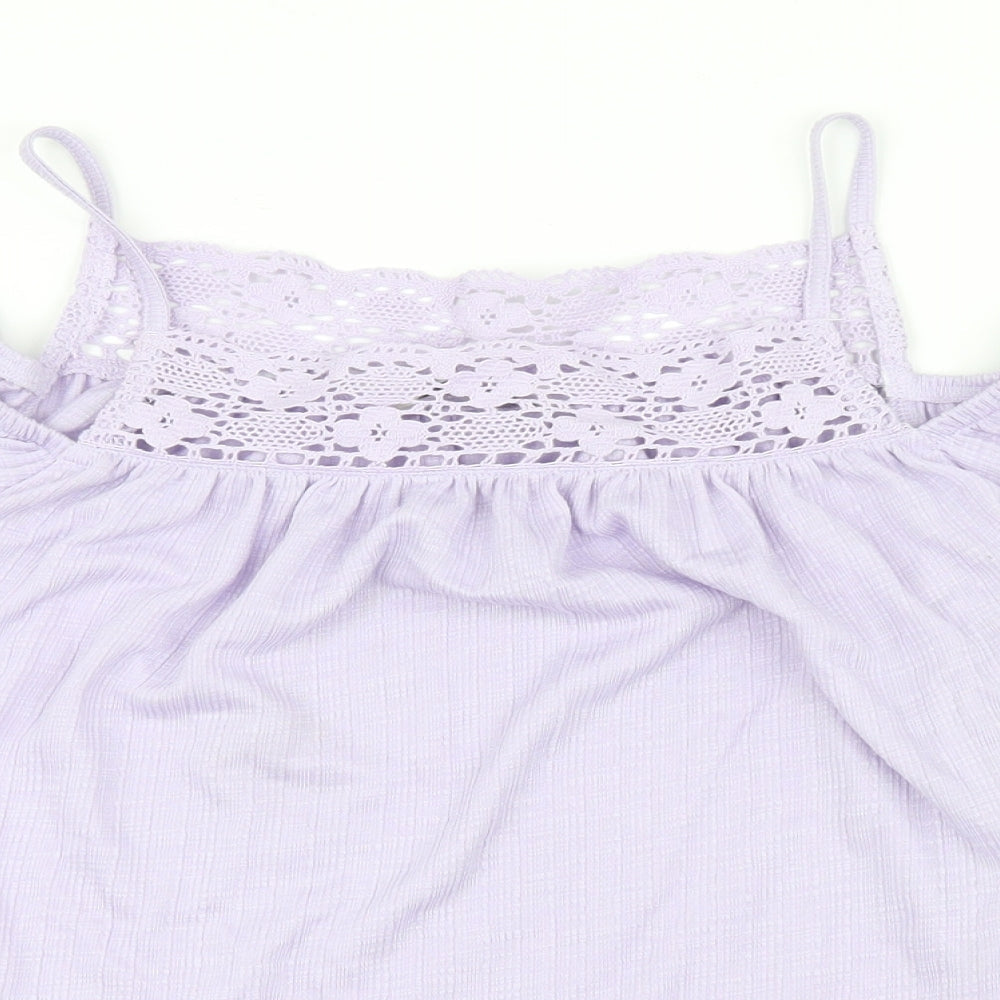 Womens UK Size 8 George Purple Basic Blouse