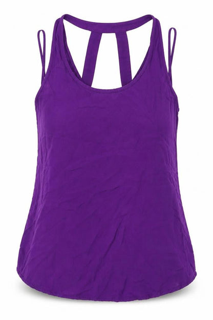 Womens UK Size 8 New Look Purple Basic Tank
