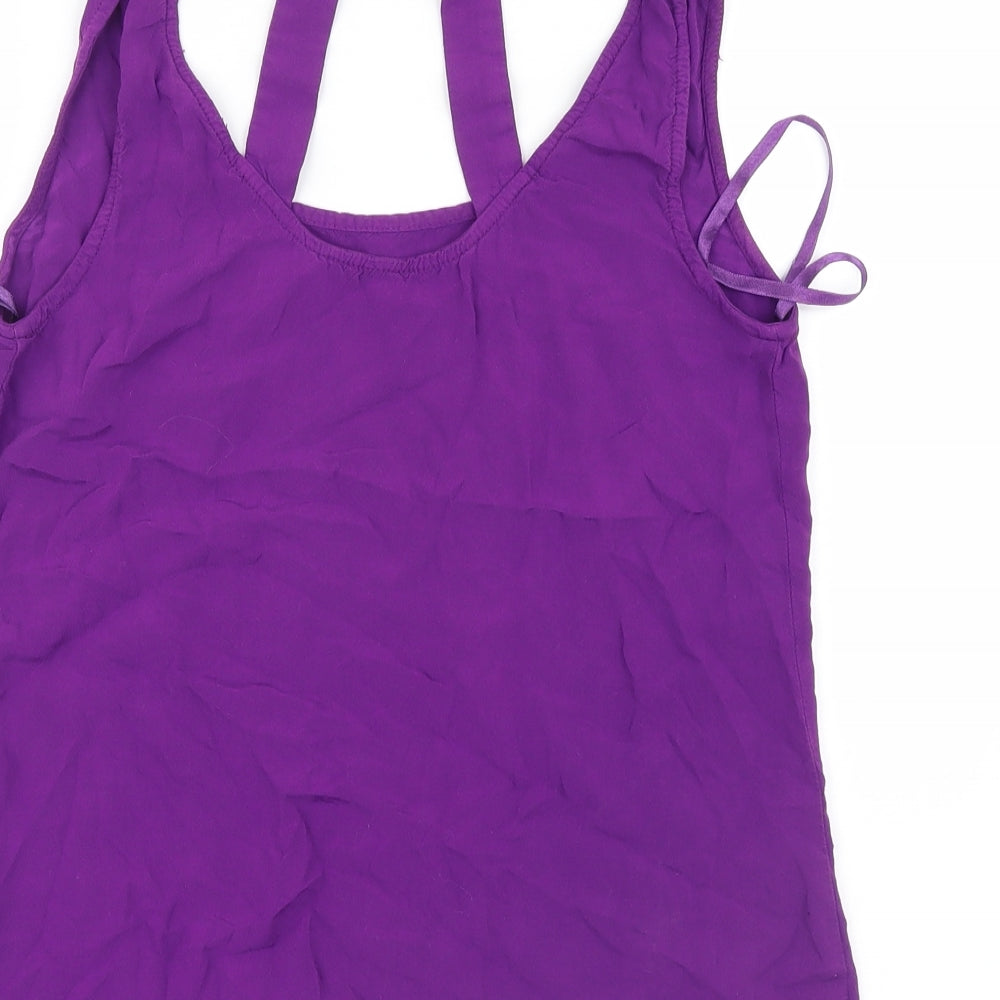 Womens UK Size 8 New Look Purple Basic Tank