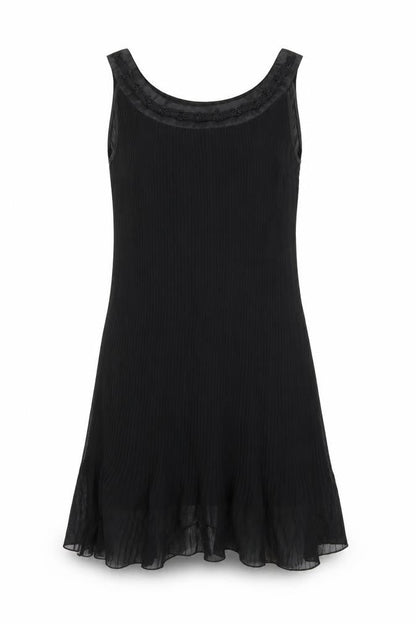 Sublims Womens Black   A-Line  Size M  - Pleated