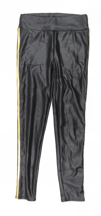 Womens UK Size 30 in Preworn  Capri Black Leggings