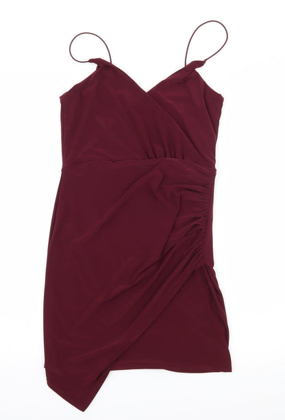 Boohoo Womens Purple  Jersey Slip Dress  Size 10