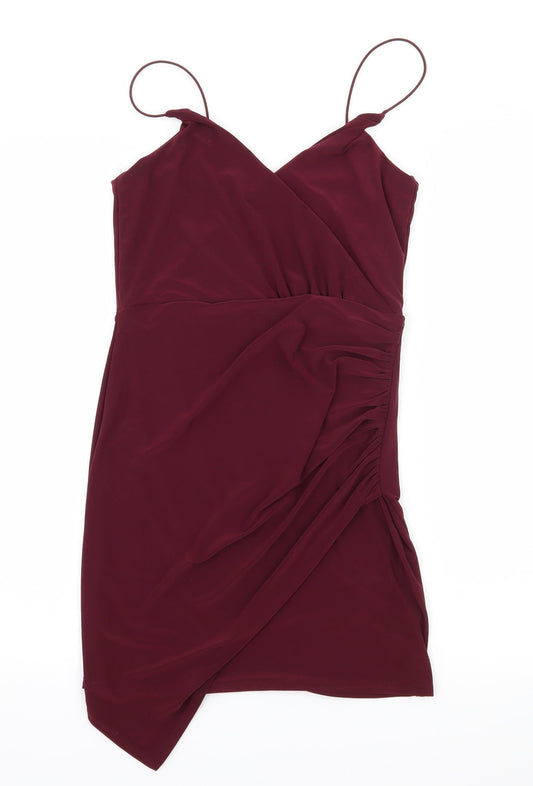 Boohoo Womens Purple  Jersey Slip Dress  Size 10