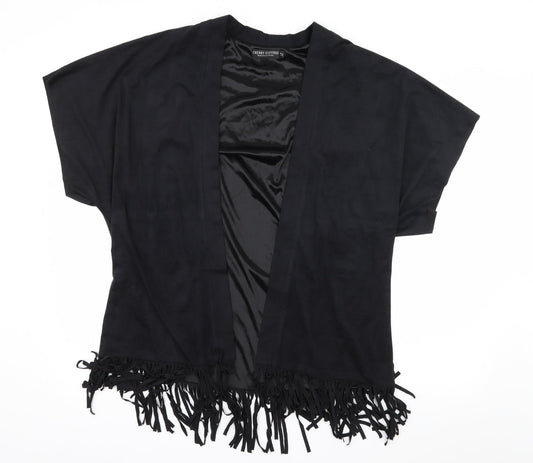 Womens UK Size S Cherry Couture Black Kimono Blouse