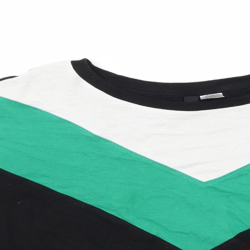 Womens UK Size M H&M Black Basic T-Shirt
