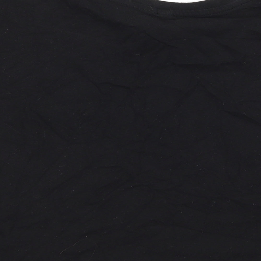 Womens UK Size M H&M Black Basic T-Shirt