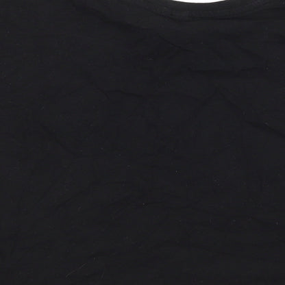 Womens UK Size M H&M Black Basic T-Shirt