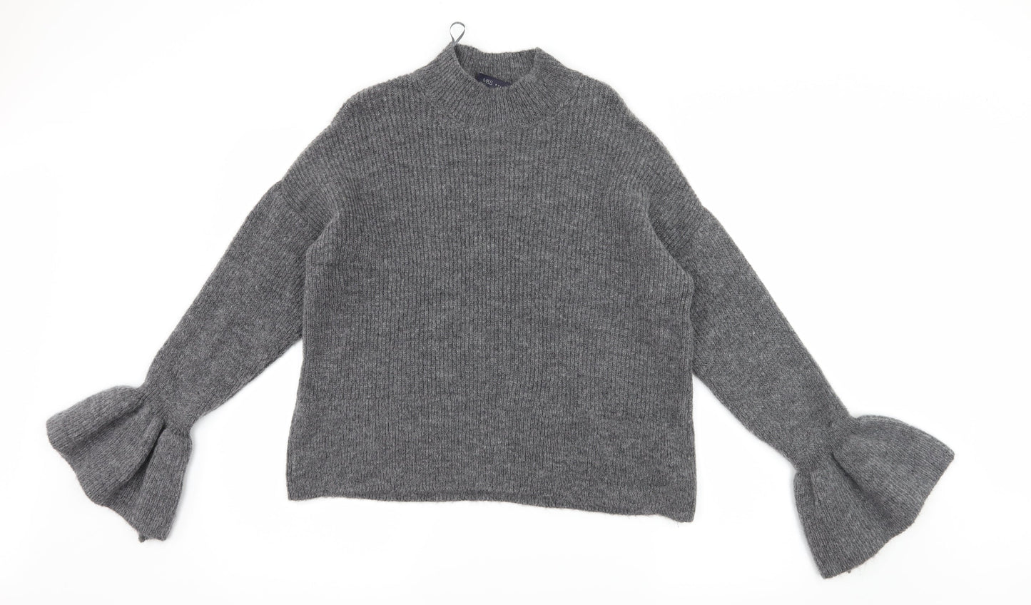 Marks and Spencer Womens Grey  Knit Pullover Jumper Size M