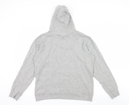 Blue Fin Womens Grey  Jersey Pullover Hoodie Size S