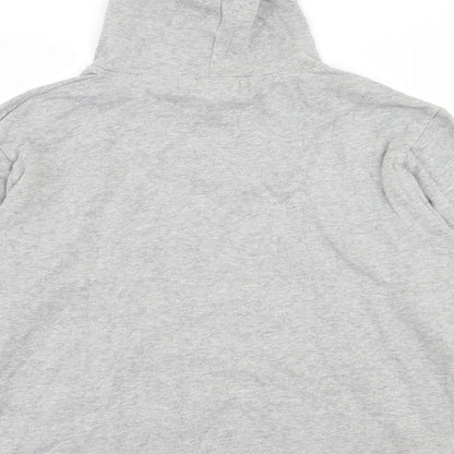 Blue Fin Womens Grey  Jersey Pullover Hoodie Size S