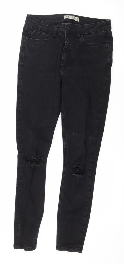 Denim & Co. Womens Black  Denim Skinny Jeans Size 10 L27 in