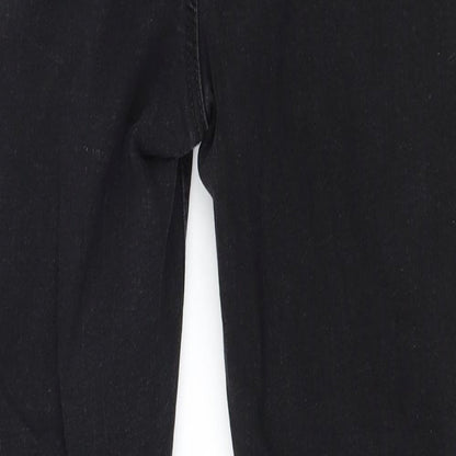 Denim & Co. Womens Black  Denim Skinny Jeans Size 10 L27 in