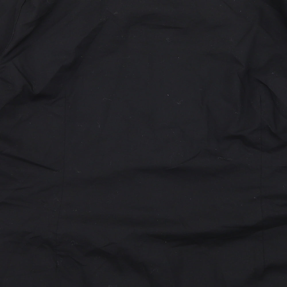 Womens UK Size 18 Peacocks Black Basic Button-Up