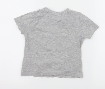 George Boys Grey Solid Jersey Cami Pyjama Top Size 18-24 Months  - PJ Masks