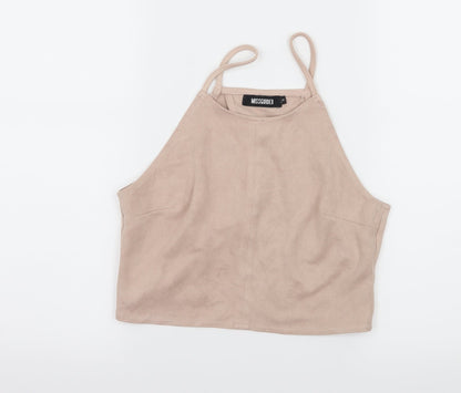 Womens UK Size 6 Missguided Ivory Basic Tank