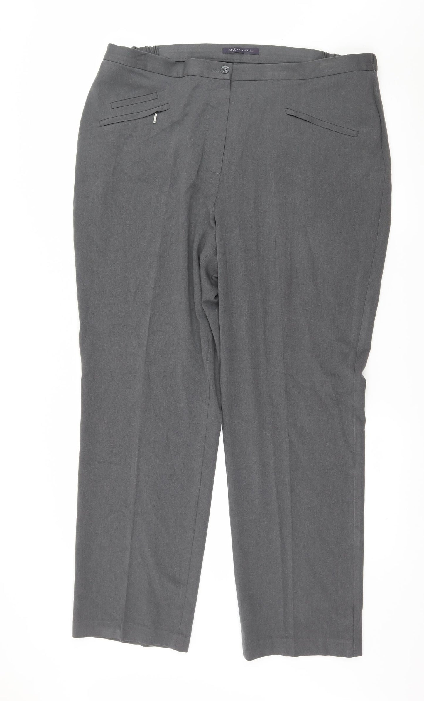 Marks and Spencer Mens Grey   Trousers  Size 18 L29 in