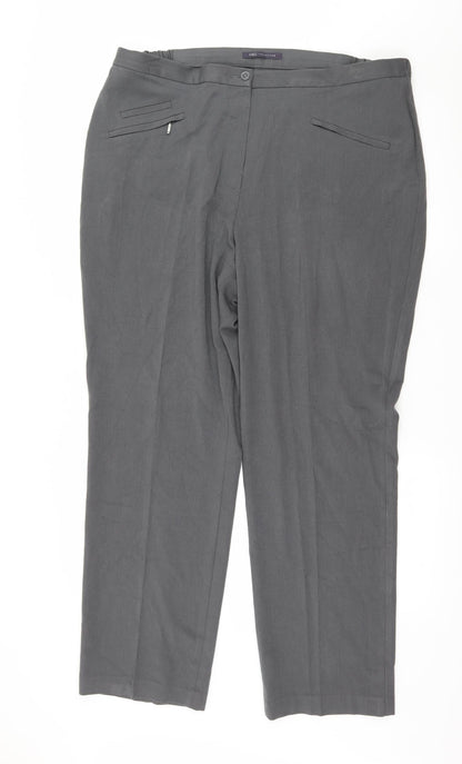 Marks and Spencer Mens Grey   Trousers  Size 18 L29 in