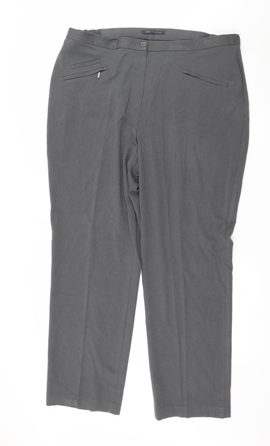 Marks and Spencer Mens Grey   Trousers  Size 18 L29 in
