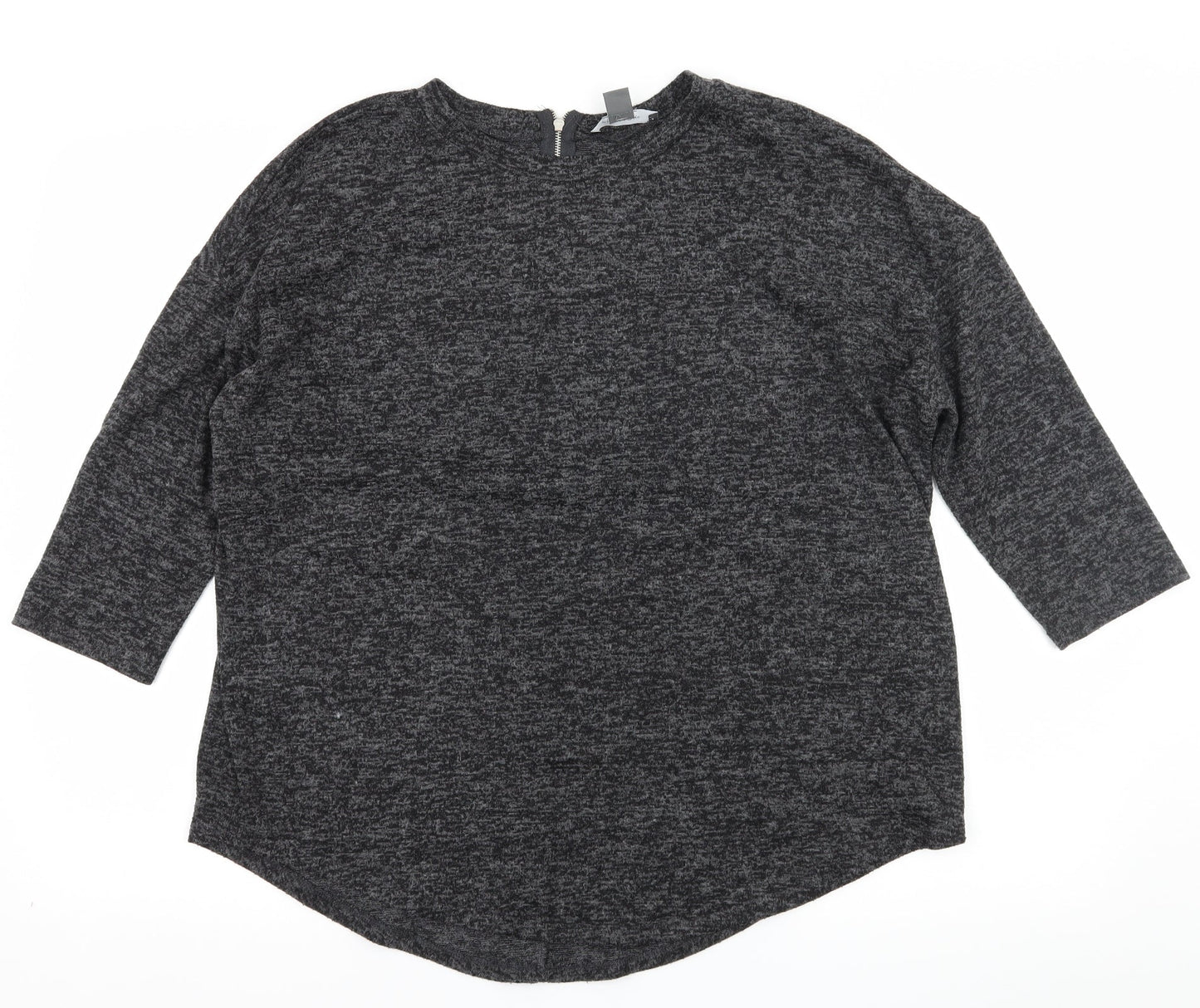Primark Womens Grey  Knit Pullover Jumper Size 12