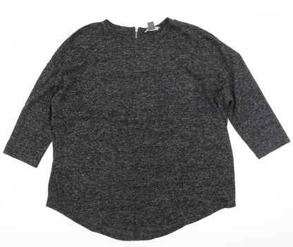 Primark Womens Grey  Knit Pullover Jumper Size 12
