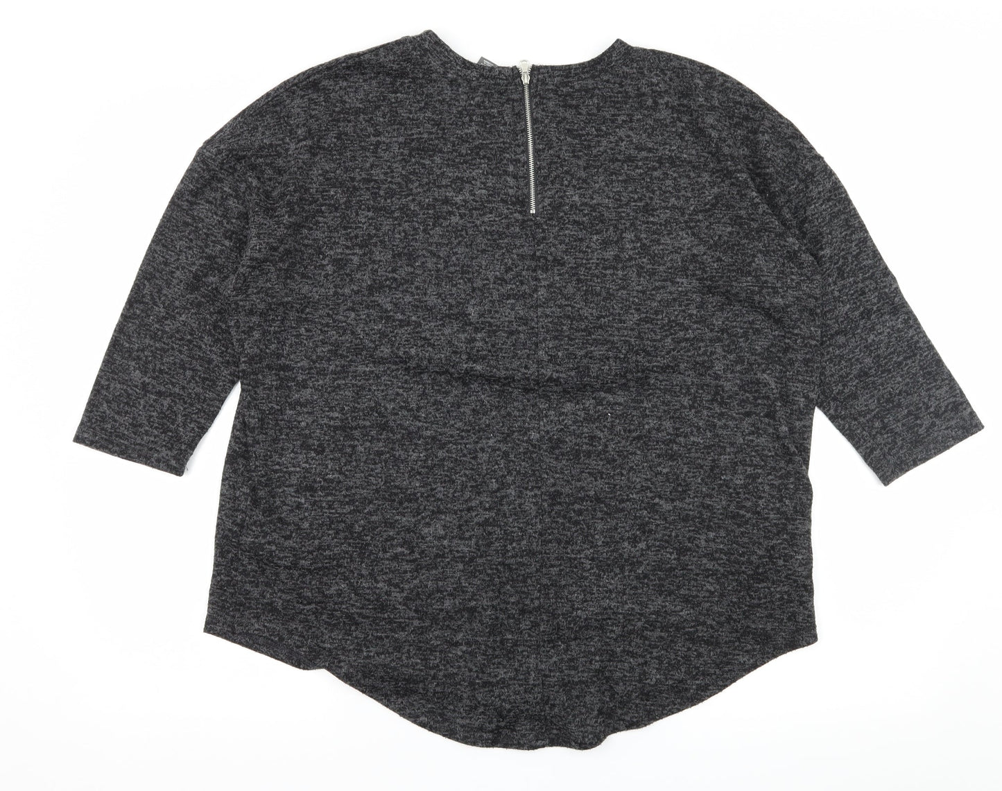 Primark Womens Grey  Knit Pullover Jumper Size 12