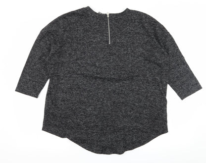 Primark Womens Grey  Knit Pullover Jumper Size 12