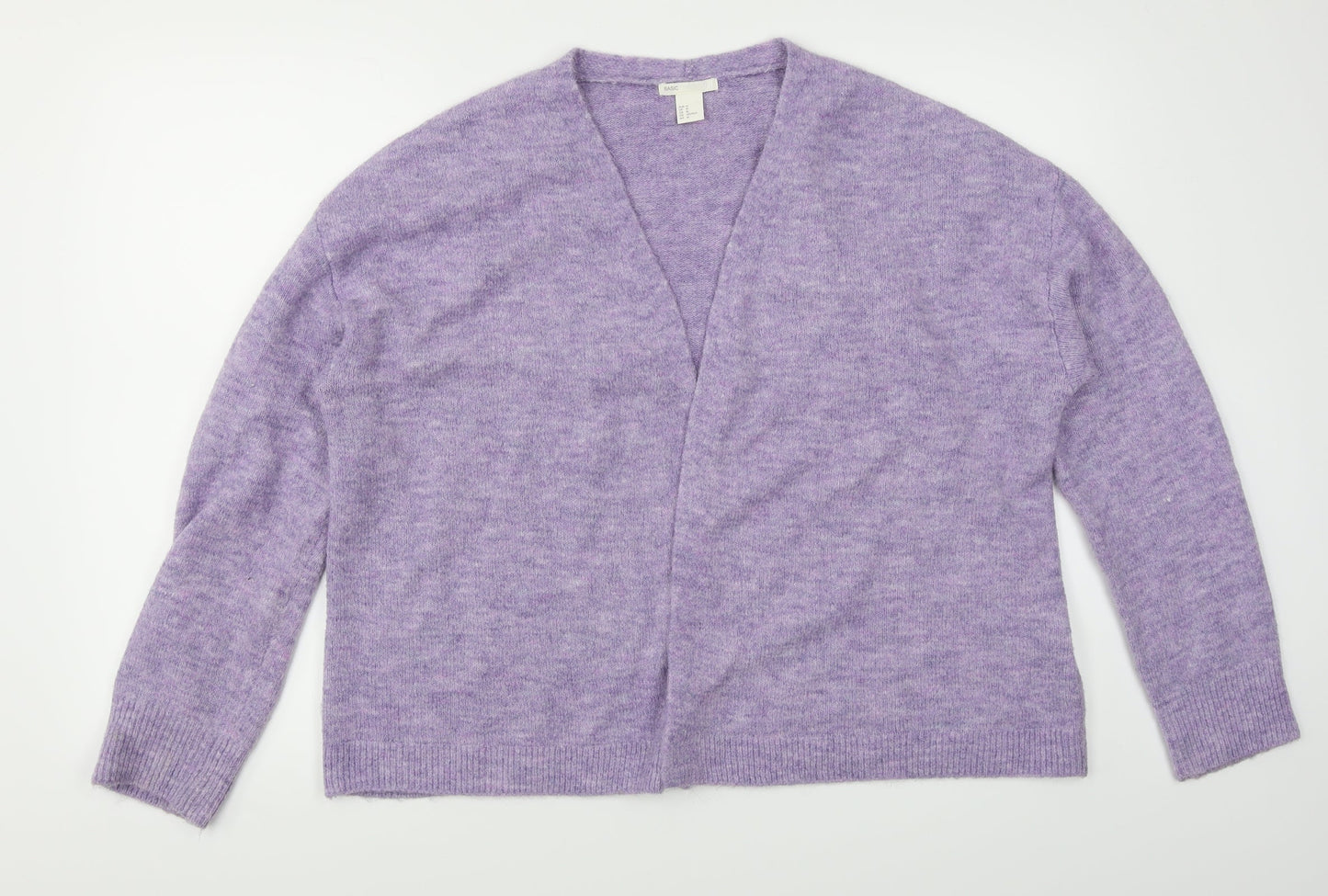 H&M Womens Purple  Knit Cardigan Jumper Size M