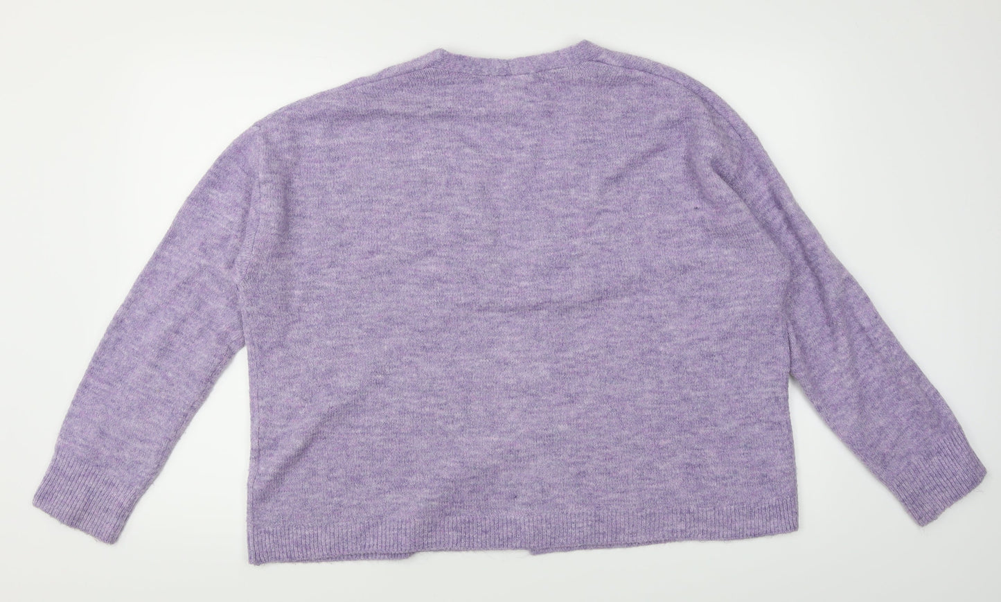 H&M Womens Purple  Knit Cardigan Jumper Size M